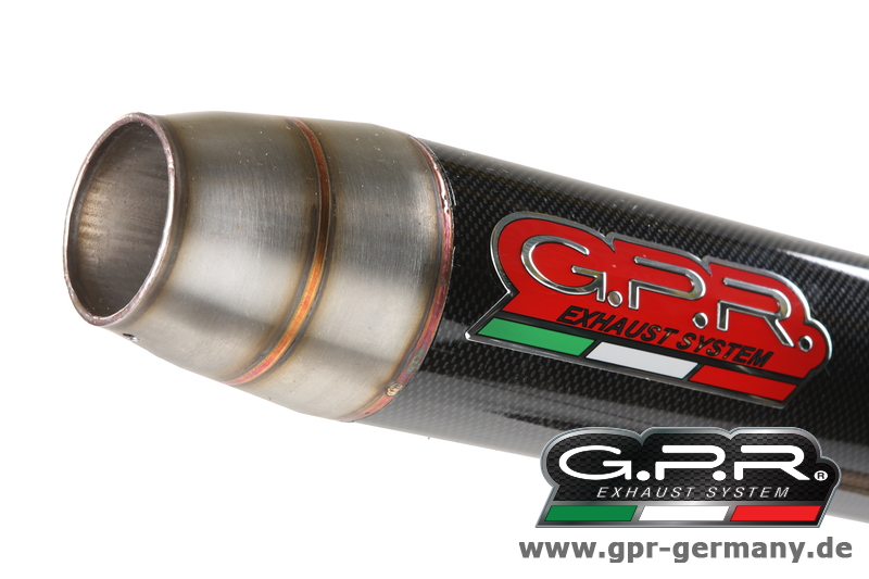 GPR Deep Tone Carbon Yamaha YZF 125 R I.E. 2014-15 Slip On Endschalldämpfer Auspuff